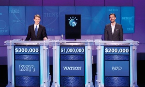 IBMov računalnik Watson je leta 2011 zmagal na kvizu Jeopardy, kjer se je pomeril s preteklima zmagovalcema. Vsi so prejemali vprašanja v naravni angleščini. Danes počne Watson še marsikaj drugega, med drugim analizira medicinske raziskave in priporoča vrsto zdravljenja.